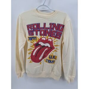 Rolling Stones 1971 UK Tour Graphic Sweatshirt Cream XS
